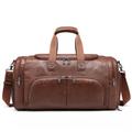 Suit Carrying Travel Bag Leather Holdall Weekend Gym Business Travel Duffle Bag,Carry-On Bag for Daily Use Business Travel Bags Organiser (Color : A, Size : 57 * 28 * 28cm)