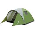 4 Man Tent Waterproof Double Layers Four Seasons Family Groups Camping Festival Unisex Outdoor Frame Tent With Fixed Groundsheet 4 Man Tent