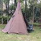 Bell Tent Waterproof Canvas Glamping Bell Tents with Stove Jack, Double Large Outside Tents All 3-4 Season Camping Yurt Style Tent