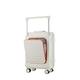 ZNBO Luggage Suitcase Large Expandable,Trolley Carry On Hand Cabin Luggage Suitcases,Durable Lightweight Suitcase with 4 Dual Spinner Wheels,White,22