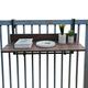 Balcony Railing Hanging Table,Balcony Bar Table for Railings,Outdoor Side Tables, Folding Balcony Table Hanging Adjustable Deck Table for Patio, Garden,1.5Cm Imitation Wooden/100 * 37Cm/39.37 * 14.