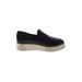 Vince. Flats: Loafers Platform Work Black Print Shoes - Women's Size 8 1/2 - Round Toe
