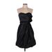 Max and Cleo Cocktail Dress - Bridesmaid Open Neckline Sleeveless: Black Print Dresses - Women's Size 10