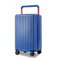 ZNBO Trolley Luggage Suitcase,Wide Pull Rod Luggage,Suitcase Multifunctional Trolley Case 20inch Luggage Ladies Lightweight Trolley Suitcase Student Password Box,Blue,26