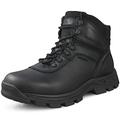 LUDEY Military Boots for Men Waterproof Tactical Boots Combat Boots Anti-Slip Desert Boots Durable Work Boots Security Boots Hiking Boots Patrol Boots Riding Boots Black 8UK