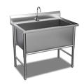 Kitchen Sink,Free Standing Single Bowl Kitchen Sink,Stainless Steel Workstation Sink,Single Bowl Stainless Steel Sinks,Utility Sink,Household Dishwasher Sink For Workstation(100cm/39.7in,Depth 40cm15.