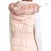 Michael Kors Jackets & Coats | Michael Koss Faux Fur Trimmed Hooded Vest - Blush - Size M | Color: Pink | Size: M