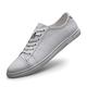 HJGTTTBN Leather Shoes Men Genuine Leather Shoes Men Sneakers Black White Shoes Man Street Footwear Brand Mens Casual Shoes (Color : White, Size : 7)