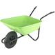 Walsall Wheelbarrows 90Ltr Shire Plastic Green Wheelbarrow Barrow in a Box, Lime - Pneumatic Wheel