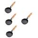 TOPBATHY 4pcs Flat Pan Nonstick Miniature Skillet Mini Pan Non Stick Frying Pans Iron Skillet Nonstick Skillet Sauce Pan Waste Paper Bin Multi-use Frying Pan Portable Cast Iron Kitchen Pot