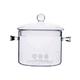 Clear Glass Cooking Pot, Heat Resistant Stovetop Pot Borosilicate Glass Cooking Pot Glass Cooking Noodle Pot for Pasta Noodle, Soup, Milk (14X20. 5X16cm 1L) ( Color : Picture 1 , Size : 14*19.5*16cm )