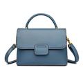 HJGTTTBN Handbags for women Womens Solid Color Leather Handbag Brand Designer Shoulder Crossbody Sac Luxury Ladies High Quality Messenger Sac A Main (Color : Blue)