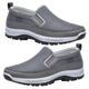 RZYW Slip on Shoes Men Deck Shoes for Men Casual Shoes Men Mens Wide fit Trainers Arch fit Trainers for Men Trainers Casual Comfortable Shoes with Low Arch Support,Gray,47/285mm