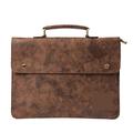 HJGTTTBN Briefcase for men MenDesigner Briefcase Bag Leather Tote Male Business Office Handbag Women Vintage File Hand bags Solid Brown