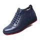 HJGTTTBN Leather shoes men High Winter Men Boots Warm Thickened High-top Shoes for Male Genuine Leather Lace-up Casual Snow Boots Drop Shipping (Color : Blue, Size : 10)