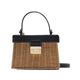 Straw Bag,Beach Bags For Women White Customized Flip Vintage Straw Handbag Woven Crossbody Bags Casual Portable for Women Basket Straw Rattan Bag Women Box (Color : Black, Size : Natural)