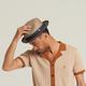 Dasmarca-Florence-Powder-Beige Colour Hat-Sombrero Hat-Foldable Hat-Sun Hat-Fedora Hat-Summer Hat