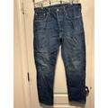 Levi's Jeans | Men's Levi's 501 Ct Denim Button Fly Straight Fit Tapered Jeans W34 L30 Blue | Color: Blue | Size: 34