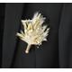 Boho Mini Dried Flowers Boutonnières Bunches | Flower Bouquets Wedding Groomsmen Groom Pampas Grass Arrangement Boutonniere