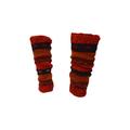 Winter 100% Wool Leg Warmers Hand Knit Warm Chic Stripy Comfy Fleece Lined P4