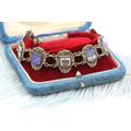 French Riviera Charm Bracelet, Vintage Silver Bracelet Enamel Charms, Wanderlust Travel Gift, Europe Monaco, Antique Jewelry
