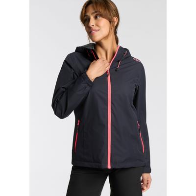 Regenjacke CMP, Damen, Gr. 46, grau (anthrazit), Obermaterial: 100% Polyester. Futter: 100% Polyester, sportlich, Langarm eingesetzt abgestepptes Bündchen mit innenliegendem Gummizug,mit verstellbarem Klettverschluss, Jacken, Atmungsaktiv &... Image