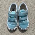 Vans Shoes | Girls Vans Velcro Sneakers | Color: Blue | Size: 10 Toddler