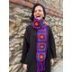 Valentine Gift, Nepal Handmade Wool Patchwork Scarf, Crochet Scarves, Colorful Cable Long Shawl, Woman Chuncky, Hand Knitted Wrap