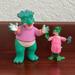 Disney Toys | Disney Dinasaurs Tv Show Figures 1993 | Color: Green/Pink | Size: See Description