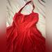 Anthropologie Dresses | Girls From Savoy Anthropologie Red Orange 50s Corduroy Midi Swing Dress | Color: Orange/Red | Size: 6