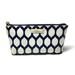 Kate Spade Bags | Kate Spade Zippered Cosmetics Pouch Blue White Print Vegan Leather Wlru2120 | Color: Blue/White | Size: 8"W X 4"H X 2"D