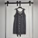 Levi's Dresses | Levi's Washed Black Tuli Denim Button Up Overall Women's Mini Dress. New! | Color: Black | Size: L