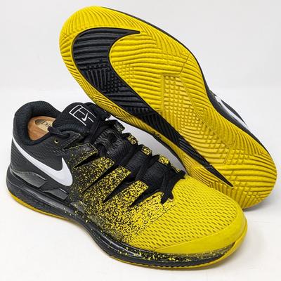 Nike Shoes | Nike Air Zoom Vapor X Hc Tennis Shoes Men's Size 8 Black Yellow Spray Aa8030-013 | Color: Black/Yellow | Size: 8