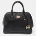 Michael Kors Bags | Michael Michael Kors Black Leather Dome Satchel | Color: Black | Size: Os