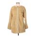 The North Face Fleece Jacket: Mid-Length Gold Print Jackets & Outerwear - Women's Size Small