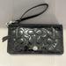 Coach Bags | Like New Auth Coach Embossed Patent Leather Demi Clutch/Wristlet/Wallet | Color: Black | Size: 5 1/2" (L) X 4" (H)