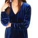 Madewell Dresses | Blue Velvet Madewell Ballon Sleeve Dress | Color: Blue | Size: Xxl