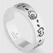 Gucci Jewelry | Gucci Guccighost Ring Size 4 925 Sterling Silver Band Width: .2" Brand New | Color: Silver | Size: Os