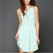 Free People Dresses | Free People Mint Green Skater Sassy Soutache Dress M Fit Flare | Color: Green | Size: M