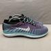 Nike Shoes | Nike Free Rn Motion Flyknit Womens Size 6.5 Shoes Aqua Blue Athletic Running | Color: Blue/Purple | Size: 6.5