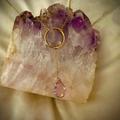 Anthropologie Jewelry | Amethyst Drop Necklace | Color: Gold/Purple | Size: Os