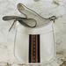 Coach Bags | Coach Emery Chalk Multi Pebble Leather Crossbody Bag With Varsity Stripe | Color: Gold/White | Size: Os