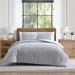 Tahari Ivy 3 Piece Comforter Set Polyester/Polyfill/Cotton in Blue | Queen Comforter + 2 Standard Shams | Wayfair IVY-3CS-FUQU-AZ-DEN