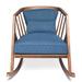 Robert Allen Made To Order Solid Wood Rocking Chair | 33 H x 27 W x 38 D in | Wayfair FUR-RA-0020-Onix 62-Jacobean
