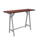 Safco Products Company Spark Teaming Table, 72x20" Rectangular Worksurface, 42"H Silver Base Metal in Brown | 42 H x 60 W x 20 D in | Wayfair