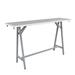 Safco Products Company Spark Teaming Table, 72x20" Rectangular Worksurface, 42"H Silver Base Metal in Gray | 42 H x 72 W x 20 D in | Wayfair