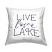 Stupell Industries Live Love Lake Rustic Outdoor Printed Pillow by Lux + Me Designs | Wayfair plb-797_osq_18x18