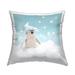 Stupell Industries Winter Snow Scene Penguin Outdoor Printed Pillow by Lemon & Sugar Polyester/Polyfill blend | 18 H x 18 W x 7 D in | Wayfair