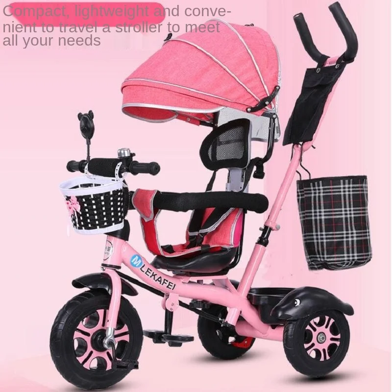 LazyChild Drehbare Sitz kinder Dreirad 1-5 Jahr Alten Baby Fahrrad Fahrrad Baby Kinderwagen Mit Markise 2023 Neue Image