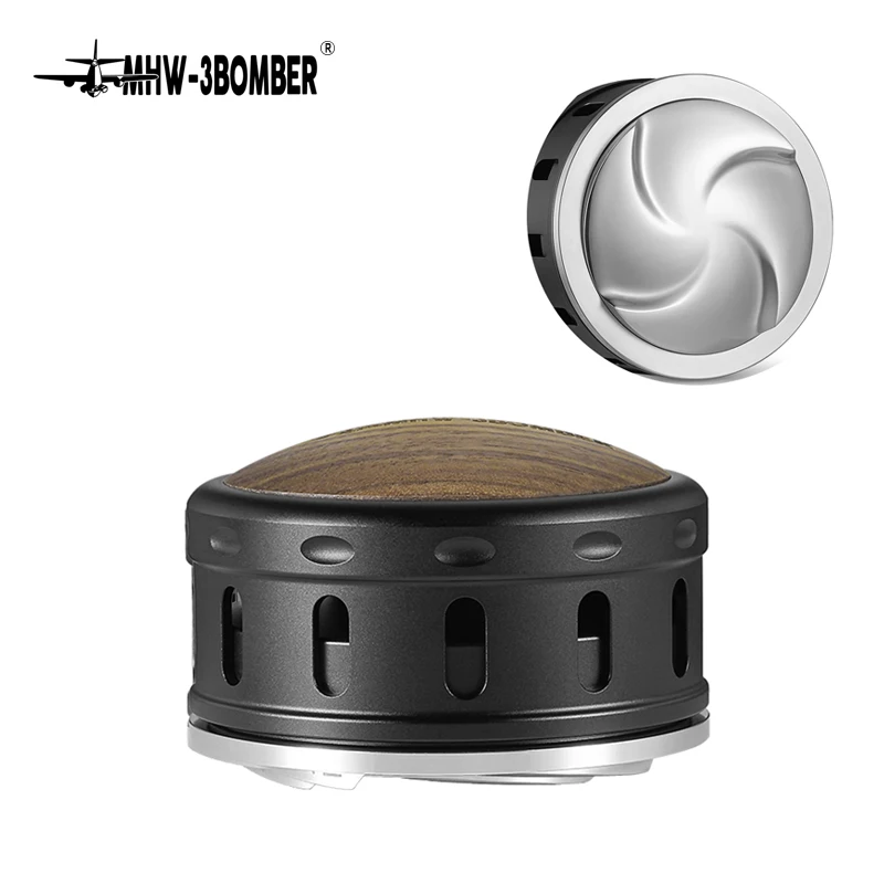 MHW-3BOMBER Espresso-Verteiler, Schwerkraft-adaptiver Kaffeeverteiler für 51/53/58 mm Espresso-Siebträger, Barista-Zubehör